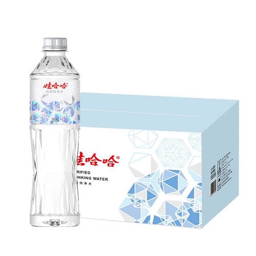 娃哈哈晶钻水550ml*24瓶 瓶装饮用纯净水整箱