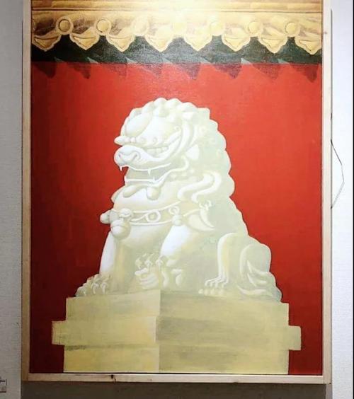 【《石狮》-王昊东-油画-2019年作】赤峰学院美术学院