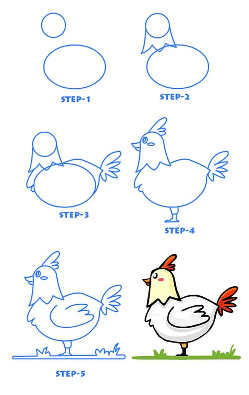 鸡简笔画2
