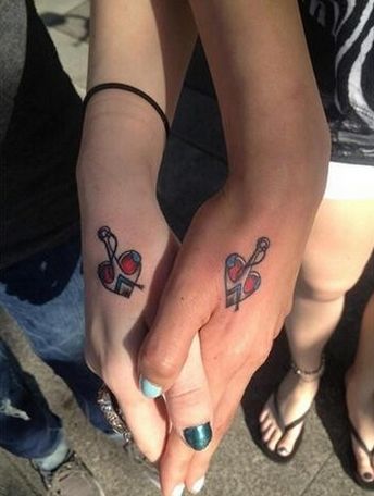 幸福情侣虎口简约纹身图案大全分享