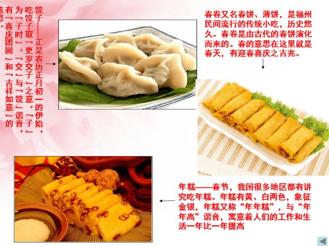中国传统节日及传统饮食