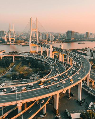 风光摄影:上海南浦大桥