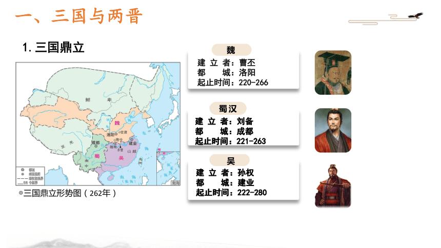 高中历史统编版2019中外历史纲要上册第5课三国两晋南北朝朝代更迭与