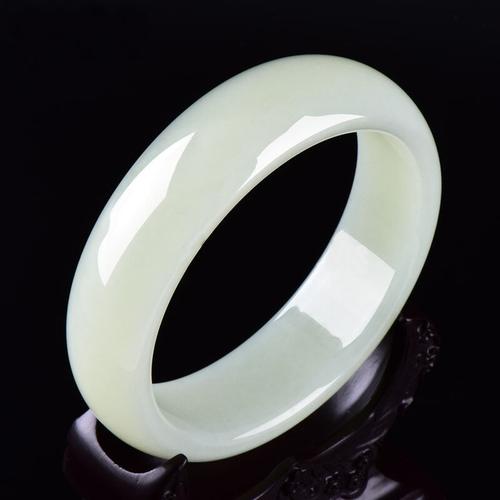 臻玉盈新疆和田玉手镯昆仑羊脂白玉玉镯子女款视频