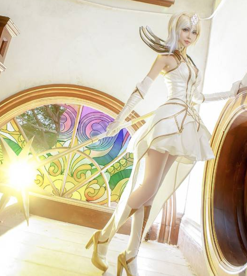 cosplay:王者荣耀 光辉女郎拉克丝 女神范十足