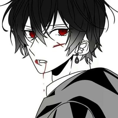 黑白高冷动漫男头 丧 伤感颓废_男生头像_我要个性网