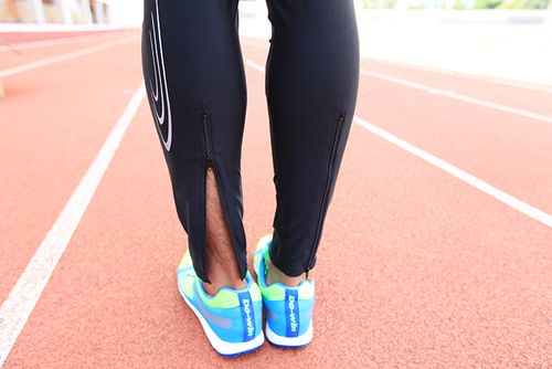 多威跑步压缩裤 健身裤男篮球训练紧身裤 速干田径裤透气运动长裤