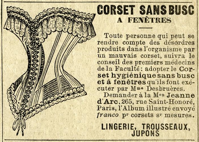 free vintage image ~ french corset clip art