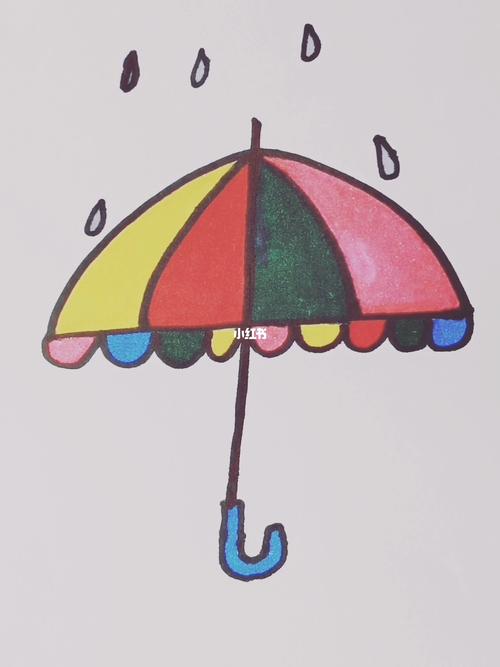 雨伞简笔画_雨伞_简笔画_文化_绘画