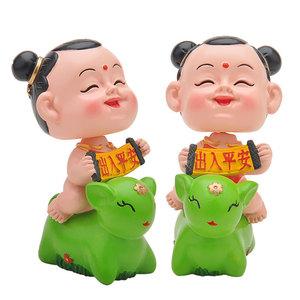 汽车摆件五福临门