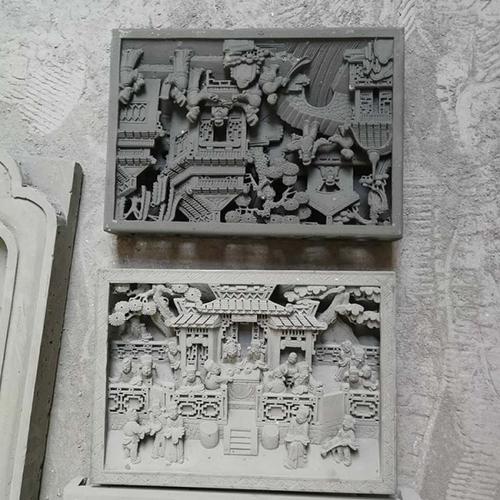 鑫华古韵砖雕照壁支持定制门头装饰老砖雕仿古墙面装修配件