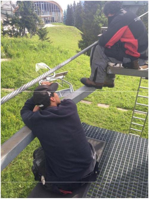 视觉检测索道钢丝绳方法