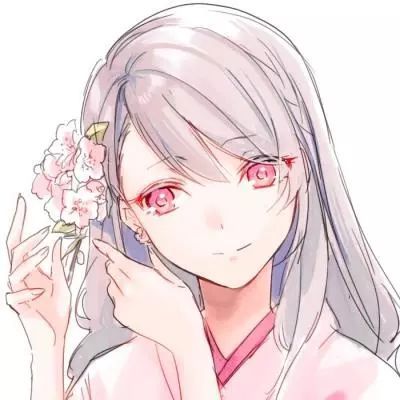动漫女生头像忧伤侧影