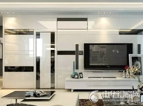 合二为一型隐形门客厅装修效果图