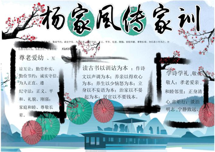 家风家训手抄报7.docx 1页