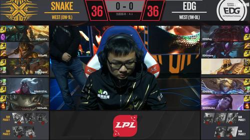 【lpl】状态大勇零封edg snake捍卫重庆主场