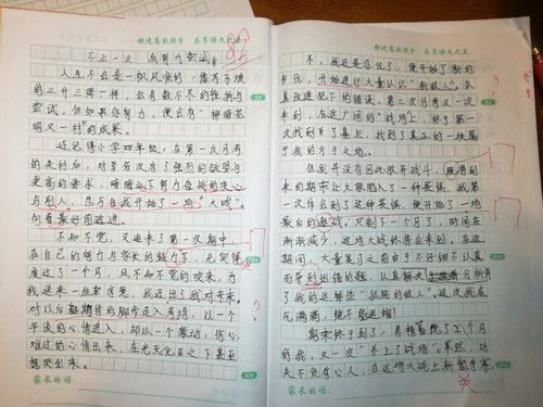 张良烨同学的作文,确实做到了"我手写我心."