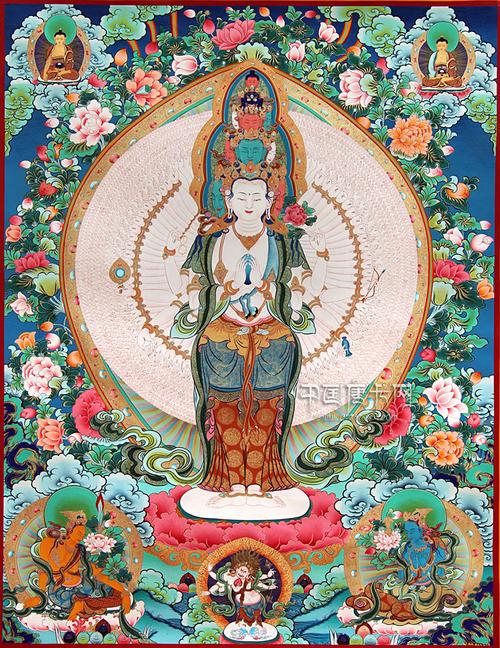 千手观音唐卡