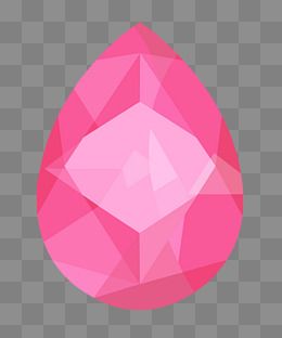 粉色水滴宝石水晶