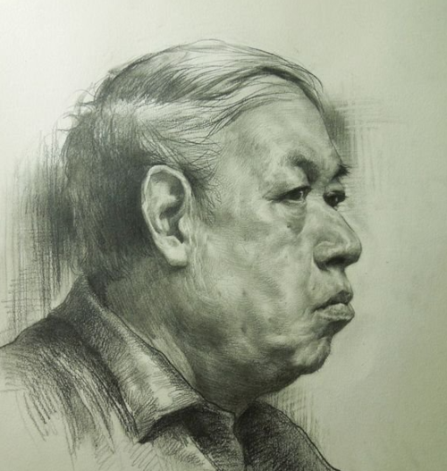 素描入门教程老人头像