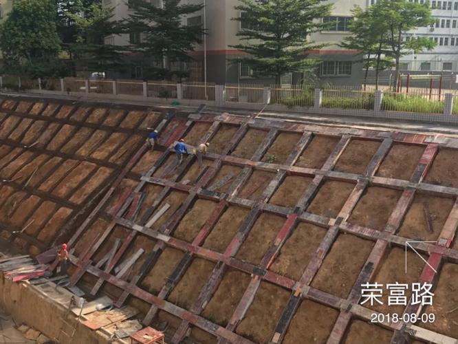 格构梁模板安装