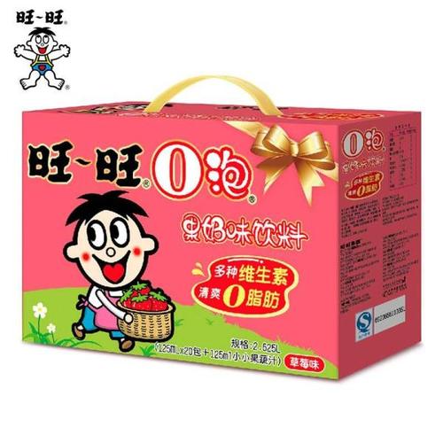 旺旺o泡果奶味饮料草莓味125ml20