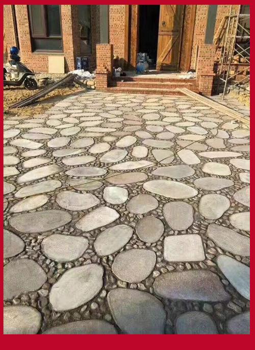 园林公园花园树纹人造文化石地面 汀步石青木纹青石板锈石粉木纹