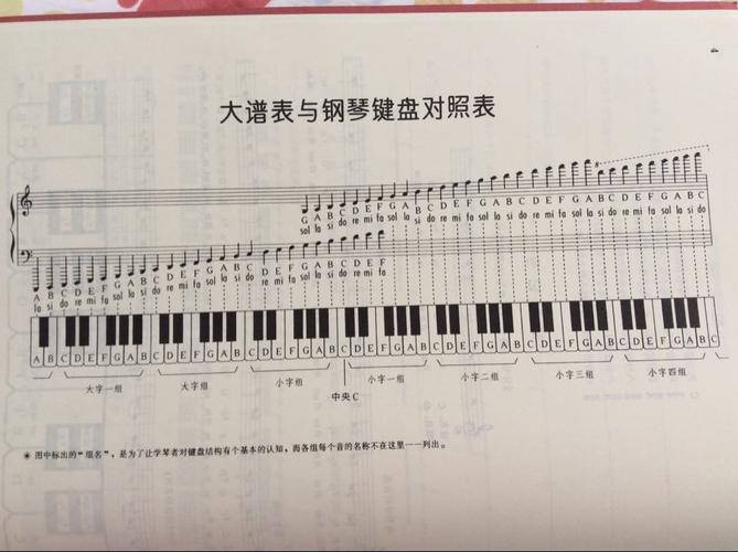 谁能把钢琴上高音谱号中高低三个音区的七个音在五线谱上画出来?