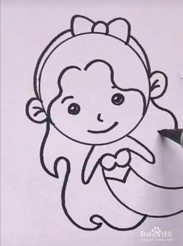 怎么画美人鱼简单又漂亮