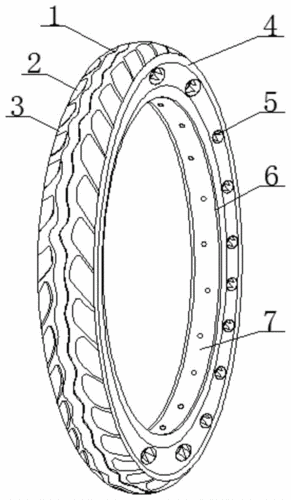 一种新型耐用的自行车免充气橡胶轮胎的制作方法