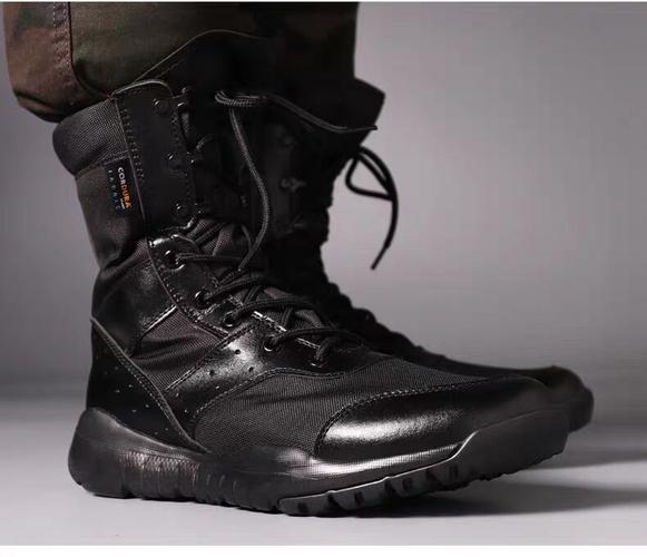 21式作战靴同款陆战鞋轻作战训靴子夏季透气作训靴拉链cqb战术靴保安
