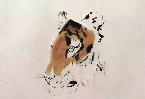 国画教程写意百兽之王画法步骤
