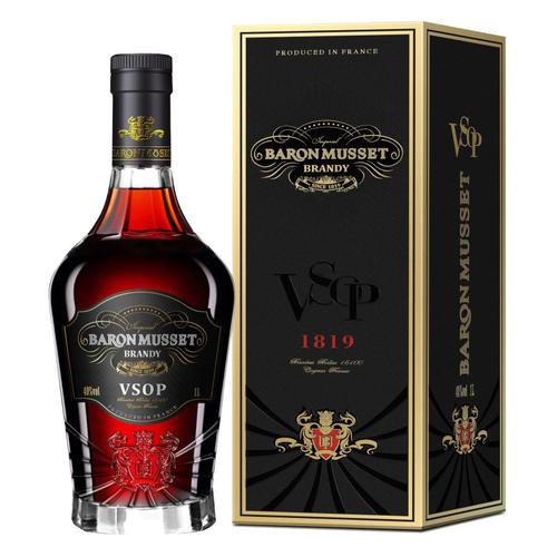 3斤大容量法国原瓶进口慕莎男爵vsop白兰地40度白兰地