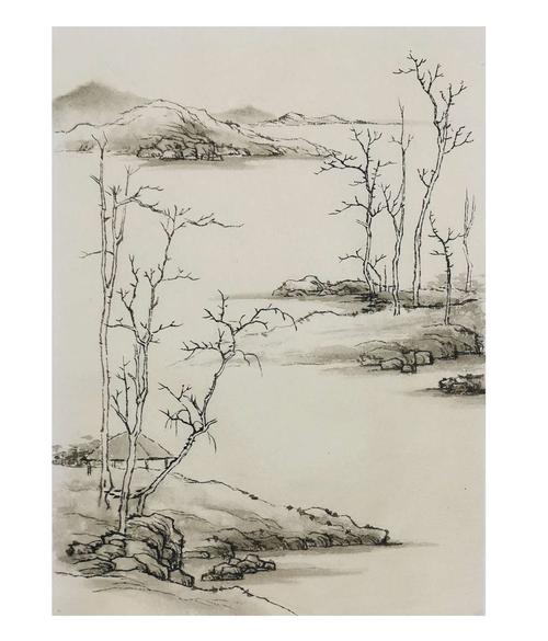 2020画家班传统山水画初级课程作业(后三天)