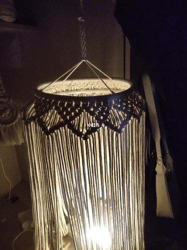 手工编织#灯罩_手工制作_编织_灯罩_兴趣爱好_手工