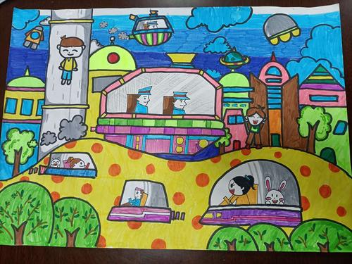 【科技节系列活动】科技筑梦,畅想未来——湘粤幼儿园科技绘画比赛