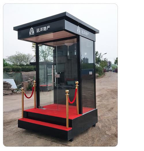 深圳厂家定制礼宾岗亭保安亭售楼处楼盘迎宾形象站台小区物业值班
