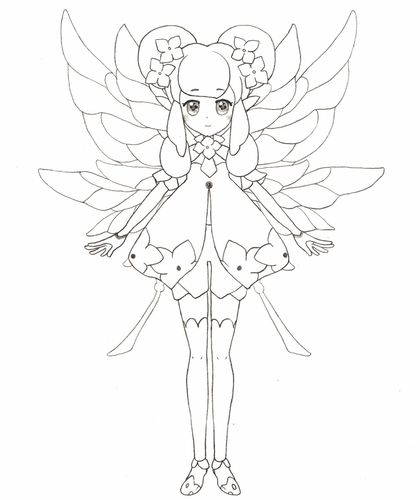 今天的教程结束了~ 借用绣球花精灵王的花语 "永恒的希望" 来做个