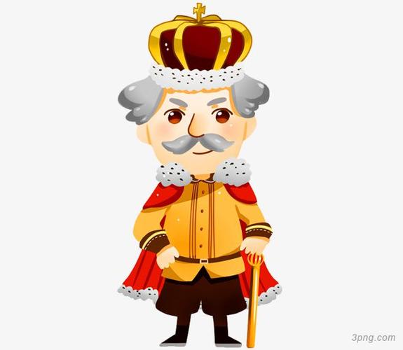 卡通国王png素材透明免抠图片卡通手绘