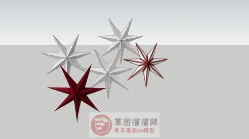 草图大师怎么画六角星?附su模型