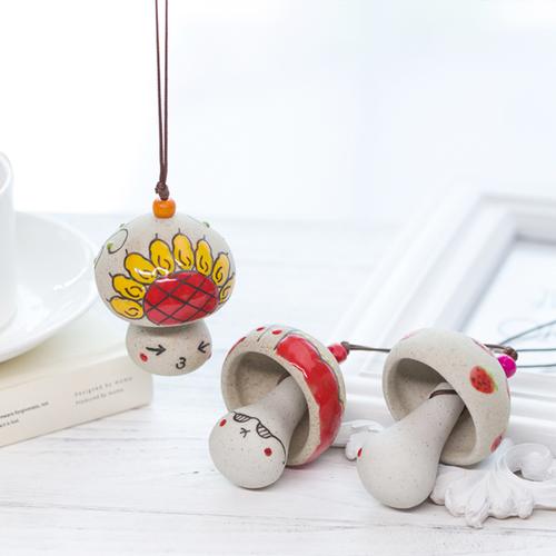 [以瓷换米] 景德镇陶瓷风铃挂饰门饰可爱陶瓷风铃手工艺陶瓷可爱陶泥