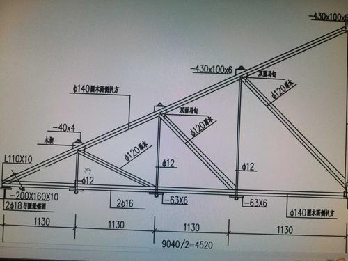 请问这种是不是算圆木木屋架铁拉杆