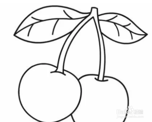 美味樱桃简笔画