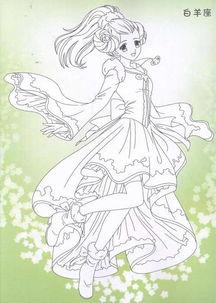 古代人物简笔画女孩美女公主