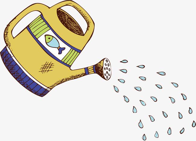 洒水壶 卡通 浇花 矢量素材 png