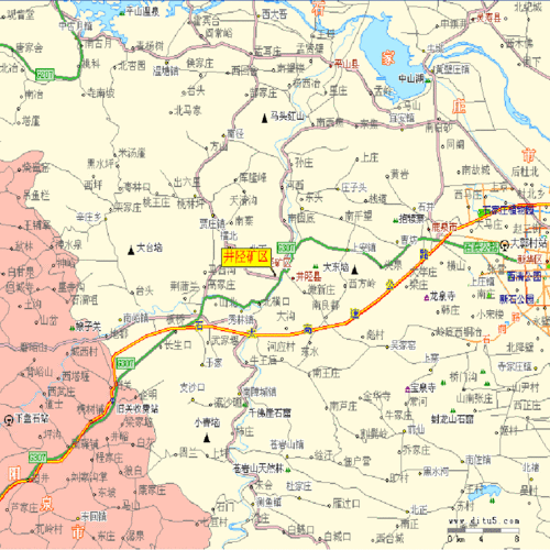 井陉矿区地图全图高清版