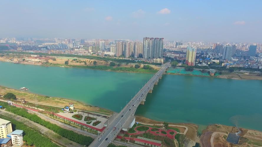 南宁中兴桥航拍南宁邕江航拍城市立交