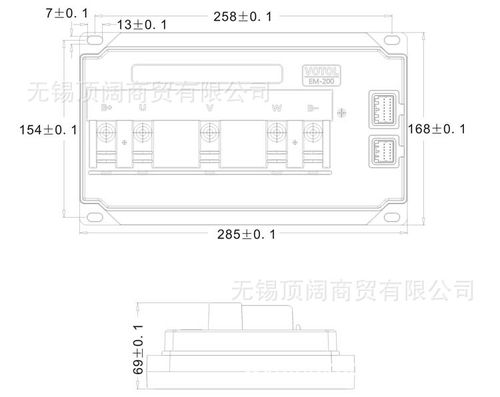 蓝德控制器em200s正弦波增强版大功率控制器72600弱磁