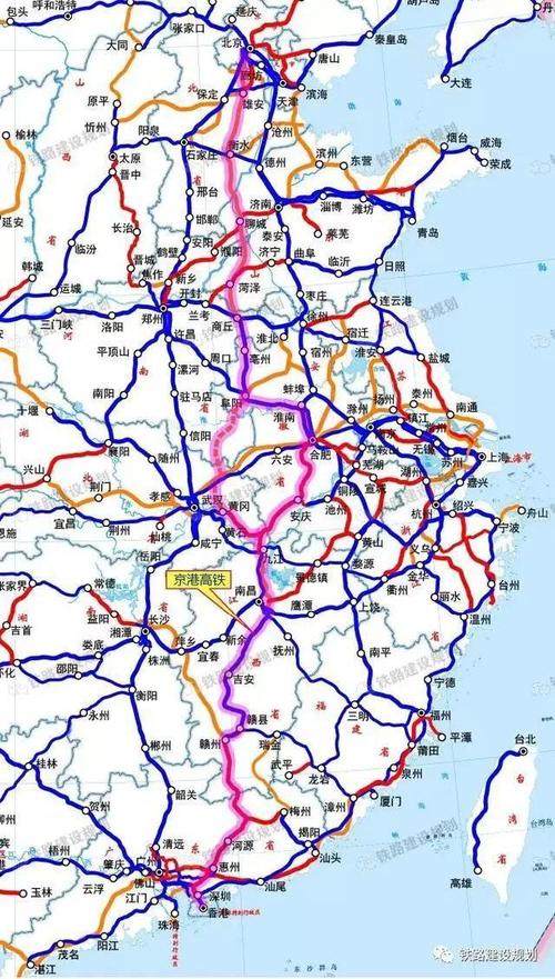 国家规划高铁串联京津冀长三角中原成渝华中珠三角等地