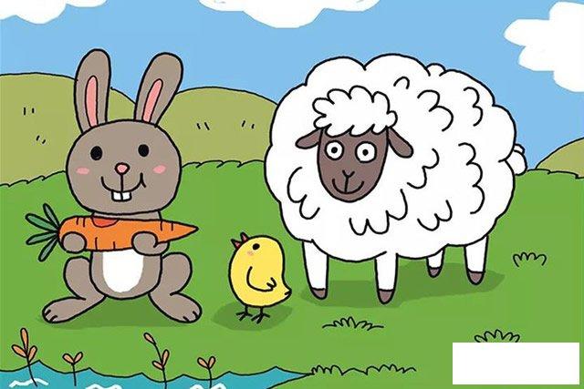 农场里的小动物简笔画